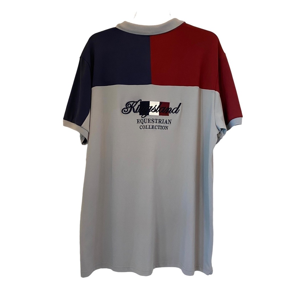 Kingsland Janko Technical Pique Polo Shirt Men's Grey Sleet Size XXL NEW - Picture 2 of 10